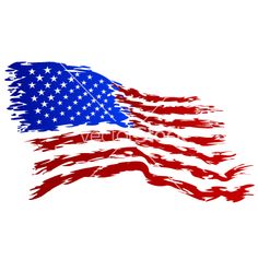 236x248 Clipart Of A Painted American Flag