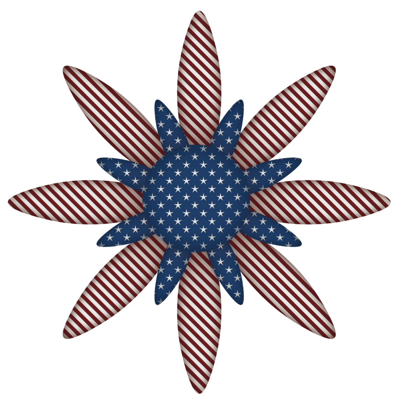 1334x1340 Usa Flag Flower Decoration Png Clipart Picture July 4th Clip Art