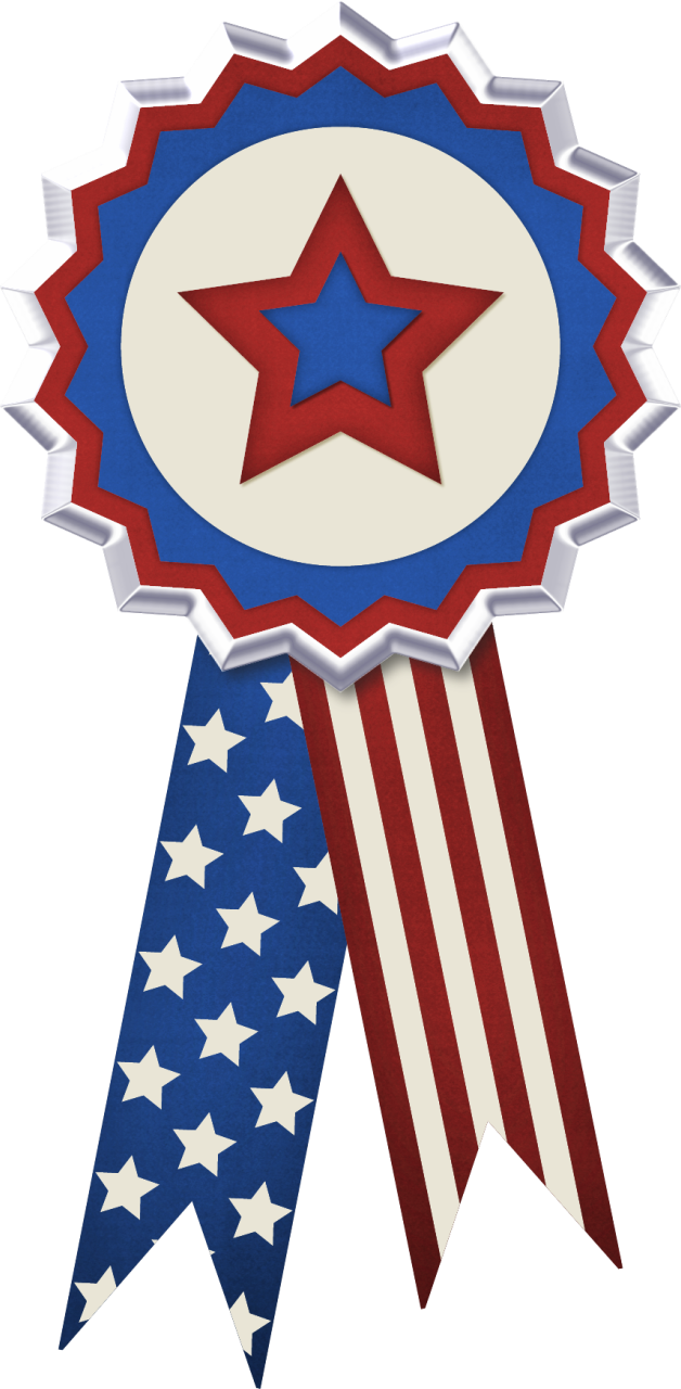 628x1280 Usa Flag Ribbon Decor Png Clipart Picture July 4th Clip Art