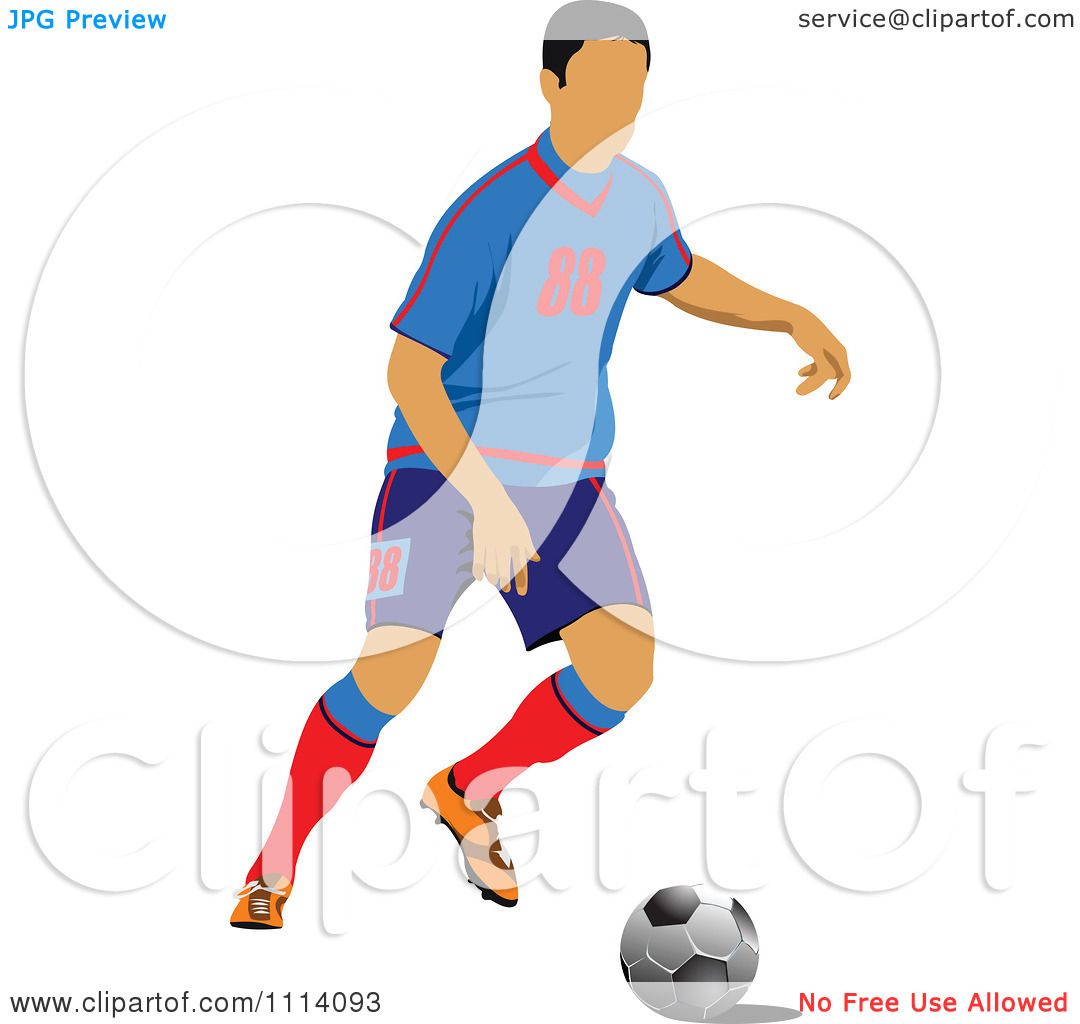 1080x1024 Clipart Soccer Football Player 1