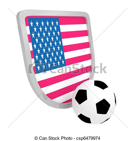 450x470 Usa Shield Soccer Isolated On A White Background Drawing