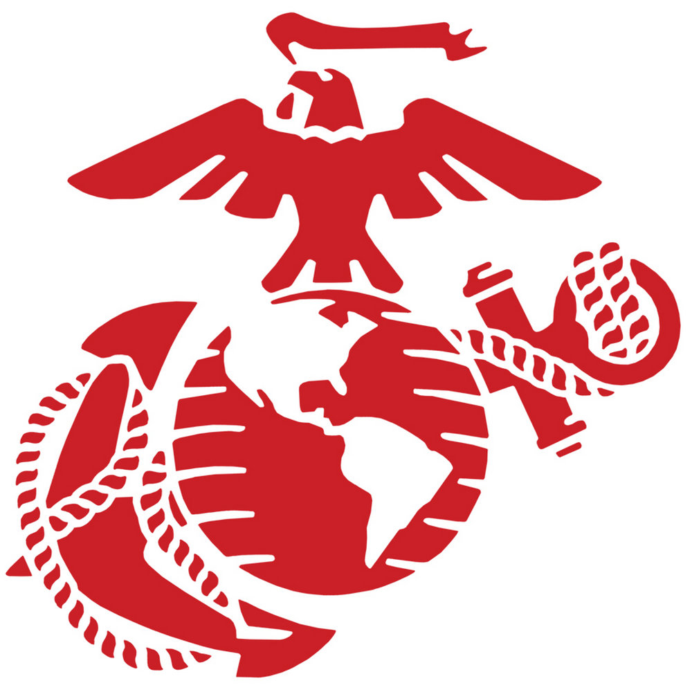 1000x1000 Eagle Globe And Anchor Clip Art Marines Stencil For Crafts Walls