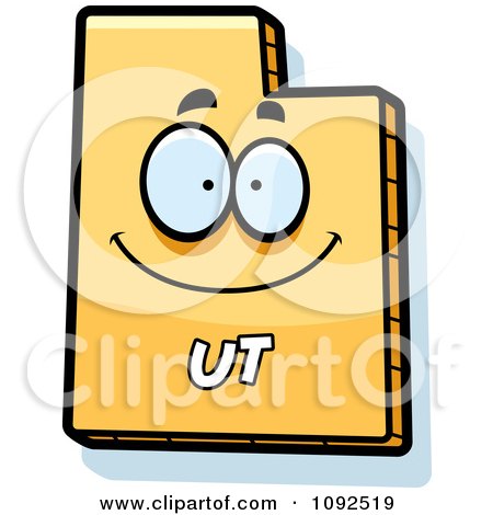 450x470 Clipart Happy Yellow Utah State Character