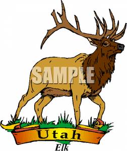 252x300 The Utah State Animal, The Elk Clipart Picture