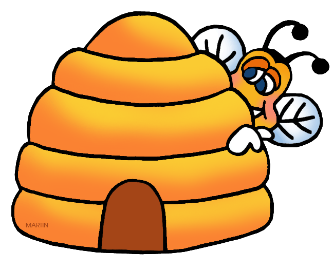 648x528 United States Clip Art By Phillip Martin, Beehive