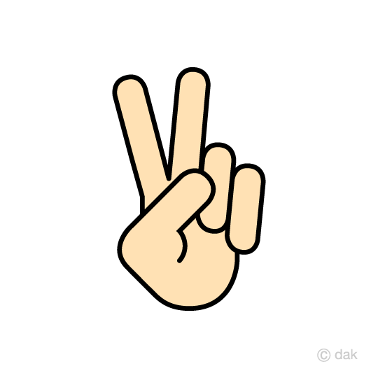 540x540 Free Hand Of V Sign Clip Art Cartoon Amp Clipart