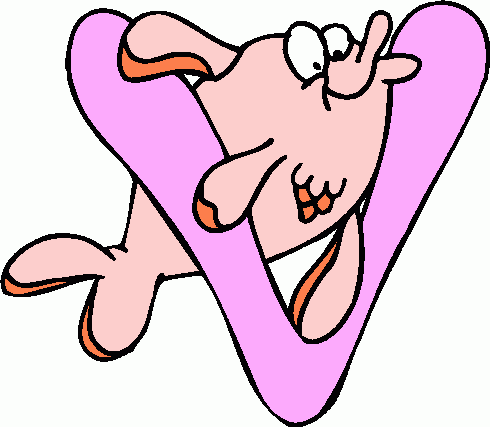 490x427 Letter V Clipart