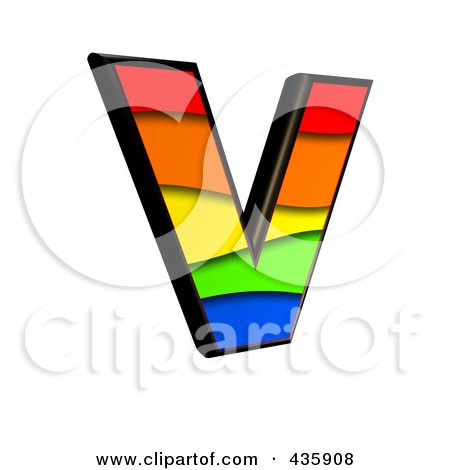 450x470 Royalty Free (Rf) Clipart Illustration Of A 3d Rainbow Symbol