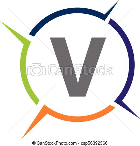 450x470 Synergy Solution Process Letter V Clip Art Vector