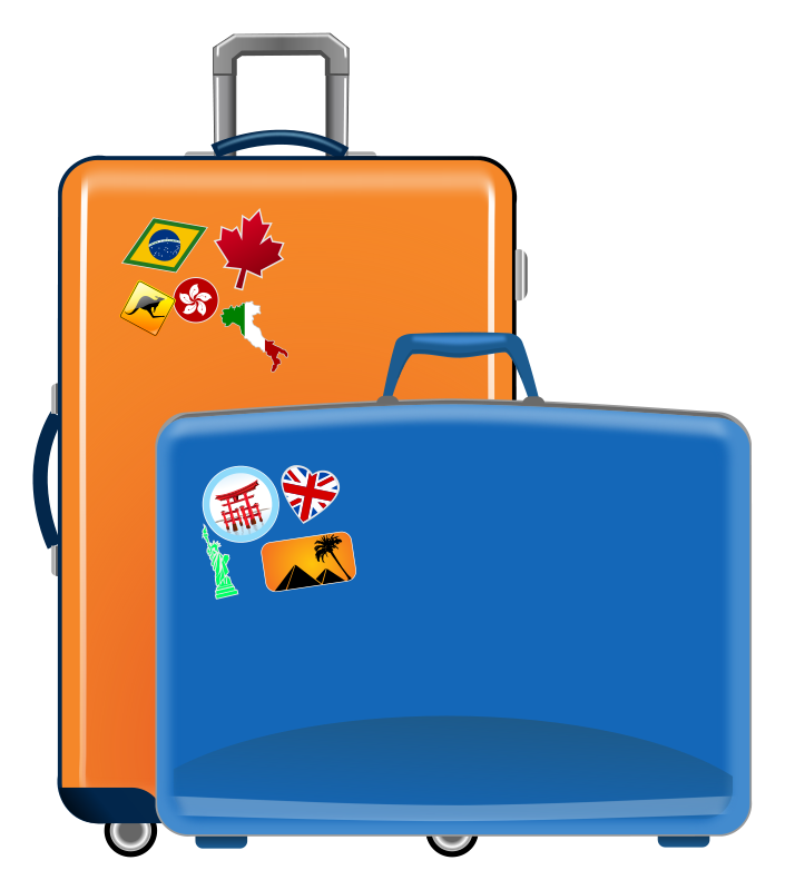 705x800 Free Clipart Suitcases Gnokii