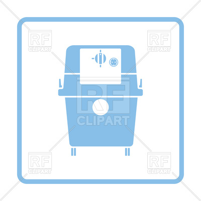 400x400 Vacuum Cleaner Blue Icon Royalty Free Vector Clip Art Image