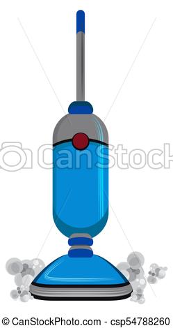 249x470 An Image Of A Vacuum Cleaner Front View Isolated On White. Clip