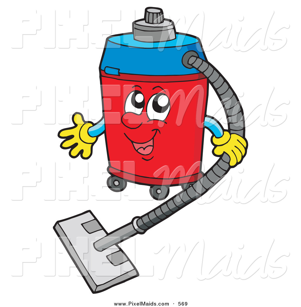 1024x1044 Clipart Of A Friendly Vacuum Character On White By Visekart