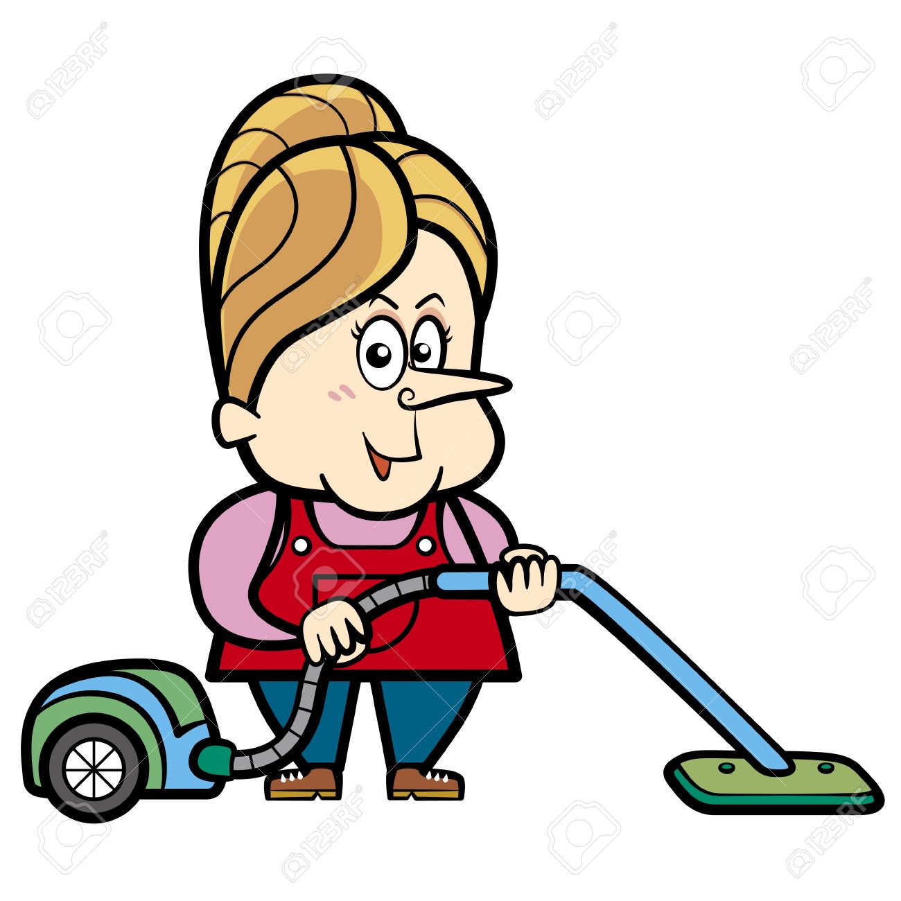 1300x1300 Tired Clipart Cleaning Lady