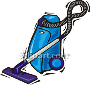 300x284 Canister Type Vacuum Royalty Free Clipart Picture