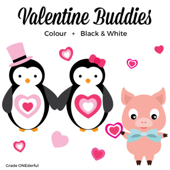 350x350 Valentine Animals Clipart, Valentine Friends, Valentine's Day Clipart