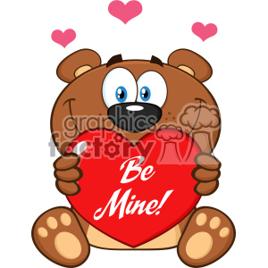300x300 Royalty Free 10679 Royalty Free Rf Clipart Smiling Brown Teddy