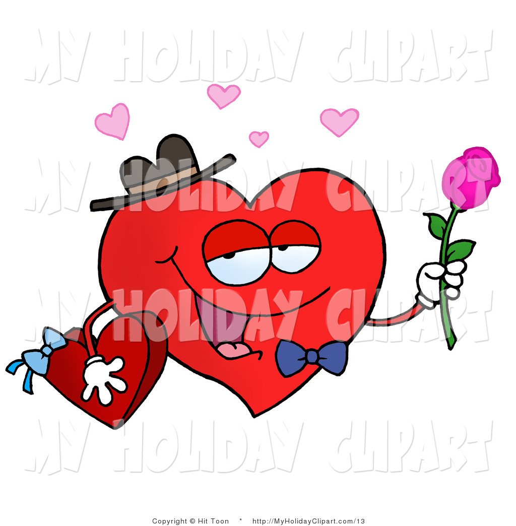 1024x1044 Vector Clip Art Of A Sweet Red Heart Character In A Bowtie And Hat