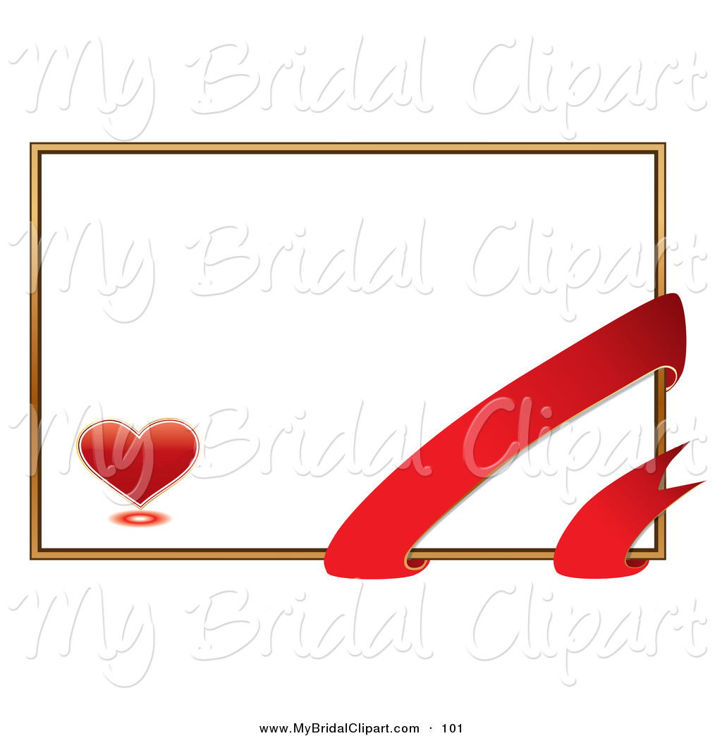 1024x1044 Bridal Clipart Of Romantic White Valentine's Day Card