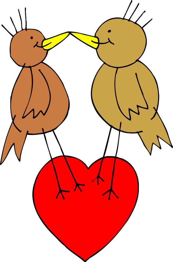 595x900 Brds Clipart Valentine