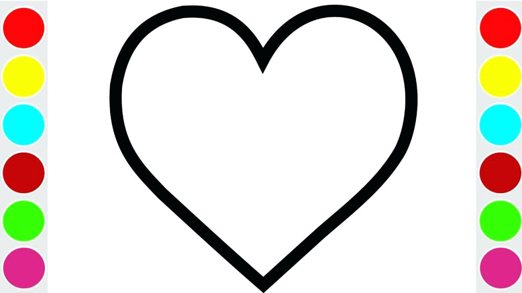1024x576 Printable Heart Coloring Pages Love Coloring Pages To Print