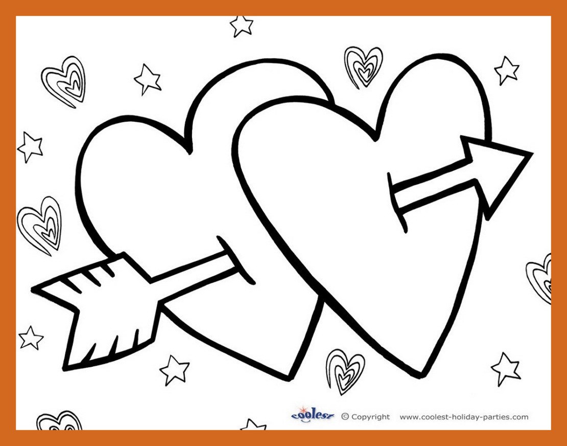 1110x872 The Best Valentines Day To Color And Print Pict Of Coloring Pages