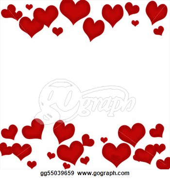 350x370 Valentine Hearts Border Clip Art Valentine Clip Art Valentine S