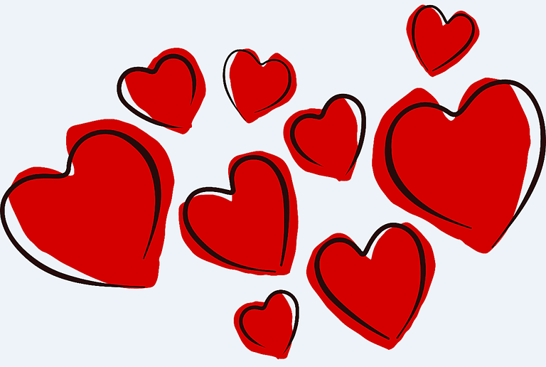 768x516 Valentine Hearts Clip Art Free Collection Download And Share