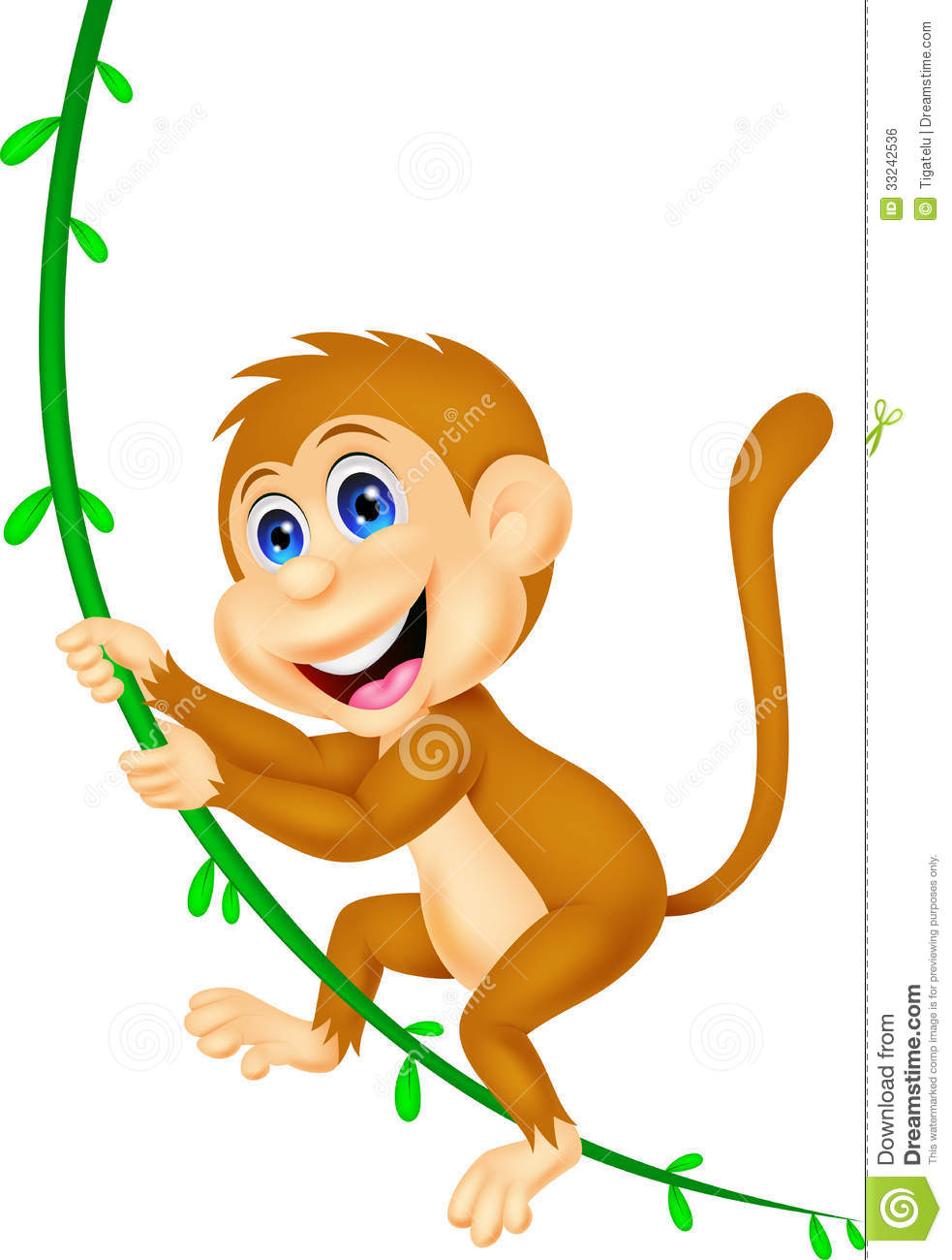 983x1300 Cute Hanging Monkey Clipart