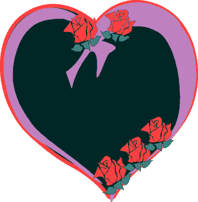 391x400 Heart N Roses Clip Art Download