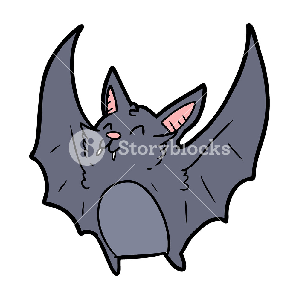 1000x1000 Interesting Vampire Bat Cartoon Vector Clip Art Of A Cute Flying