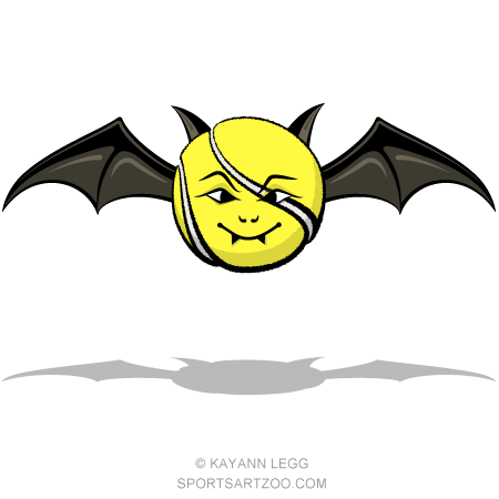 450x450 Vampire Tennis Ball Bat Sportsartzoo