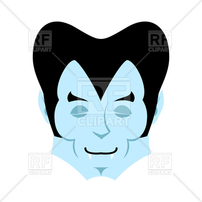 400x400 Dracula Sleeps Emoji. Vampire Face. Royalty Free Vector Clip Art