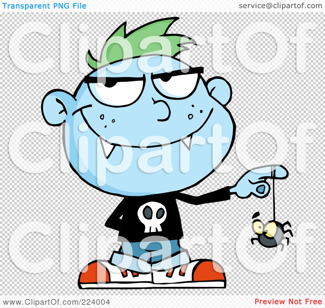 1080x1024 Royalty Free (Rf) Clipart Illustration Of A Blue Vampire Kid