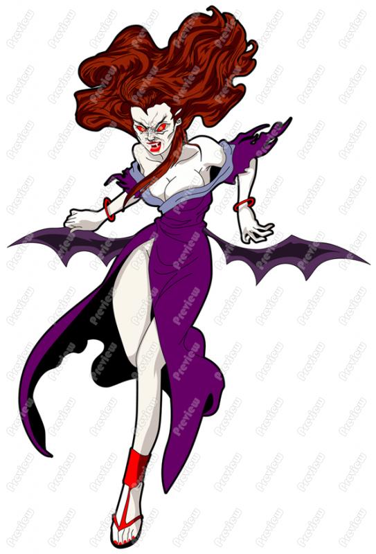 543x800 Vampire Clip Art