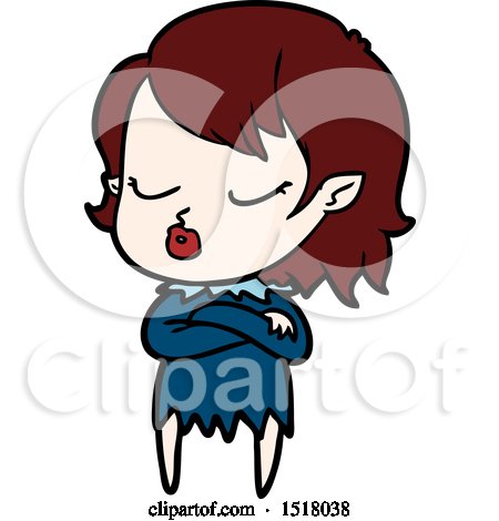 450x470 Cute Cartoon Vampire Girl By Lineartestpilot