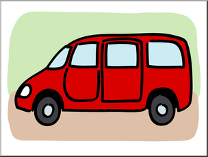 304x229 Clip Art Basic Words An Phonics Van Color I
