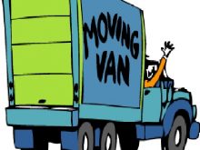 220x165 Free Clip Art Moving Truck