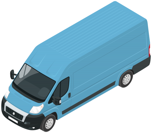 500x439 Blue Van Png Clip Art