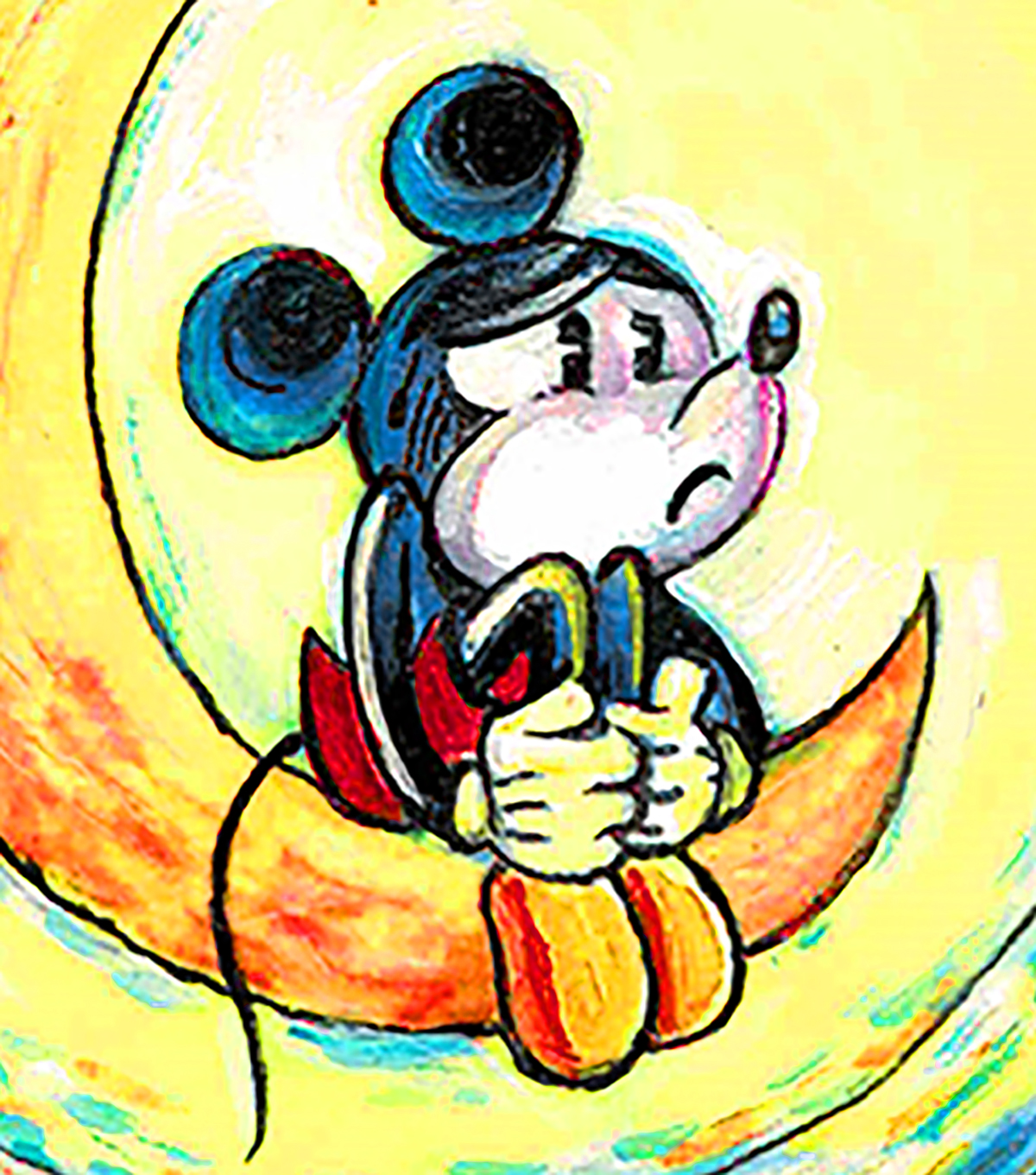 1200x1361 Mickey Mouse Inspired By Van Gogh Corner4art