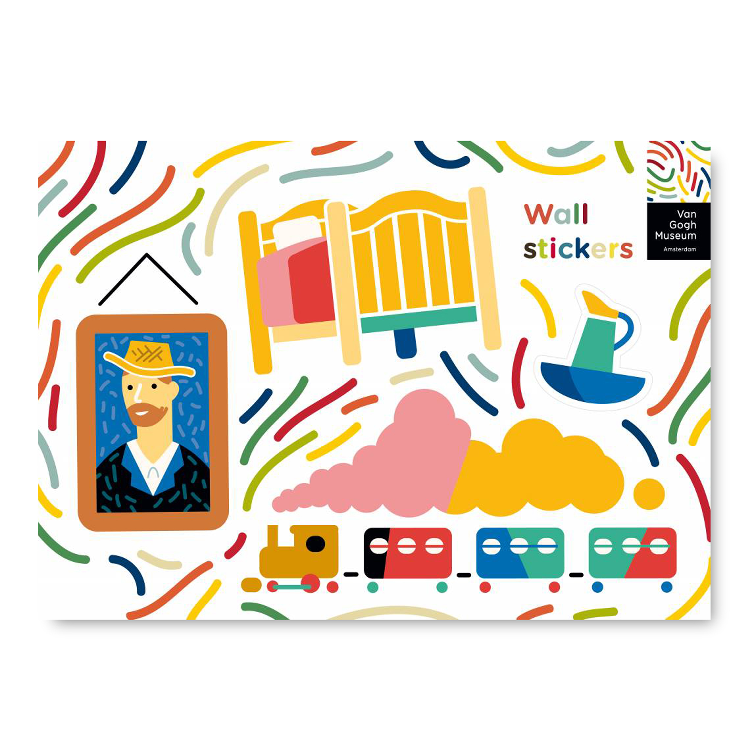 2500x2500 Wall Stickers Van Gogh