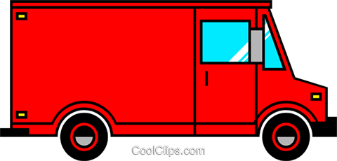 480x230 Delivery Vans Royalty Free Vector Clip Art Illustration Indu0427