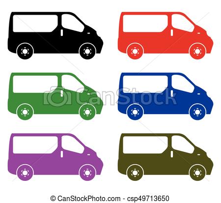 450x413 Set Of Vans Clipart Vector