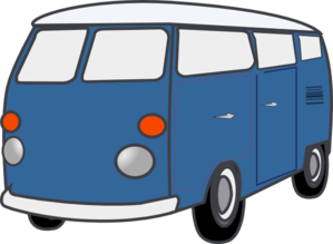 299x219 Blue Van Clip Art