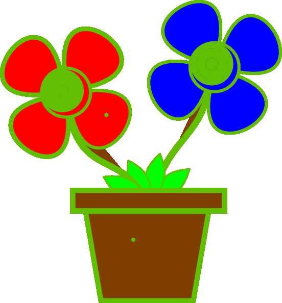 552x594 Clipart Of Flower Vase