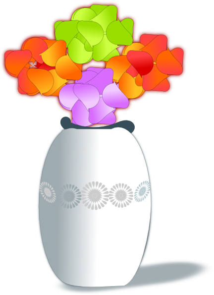 432x595 Flowers In Vase 2 Clip Art