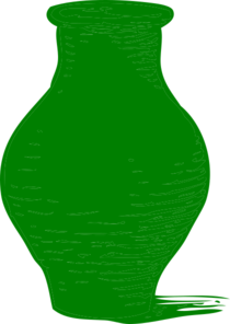 210x296 Green Vase Clip Art