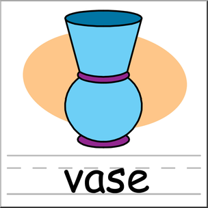 304x304 Clip Art Basic Words Vase Color Labeled I Abcteach