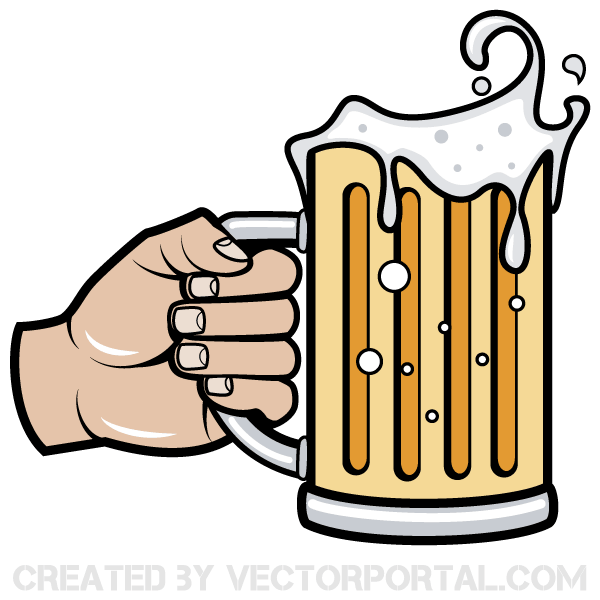 600x600 Free Beer Bottle Vector Clip Art 123freevectors