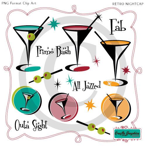 500x504 Retro Nightcap And 50s Slang Clip Art Ok By Craftygraphicsscraps
